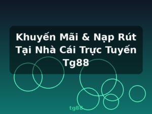 Khuyến Mãi & Nạp Rút Tại Nhà Cái Trực Tuyến Tg88 - tg88