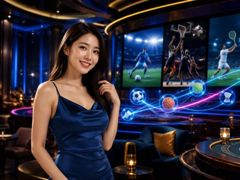 Các bộ môn bóng đá, tennis và bóng rổ trong một trung tâm thông tin thể thao