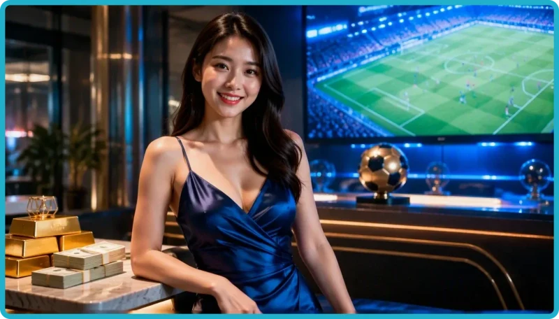Minh họa người dùng phân tích kèo bóng đá Lucky88 trên bảng thông tin tổng hợp trước trận