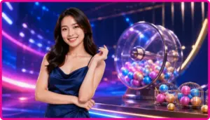 Người làm việc văn phòng dùng điện thoại trên tàu điện ngầm để tham gia xổ số siêu tốc