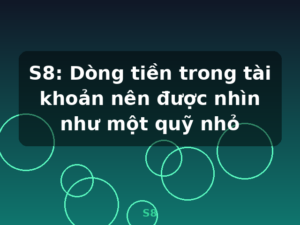 S8: Dòng tiền trong tài khoản nên được nhìn như một quỹ nhỏ - S8